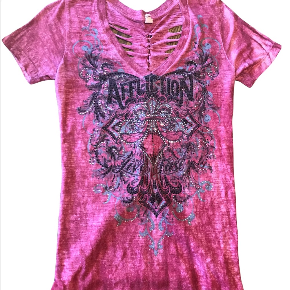 Affliction top size large excellent condition